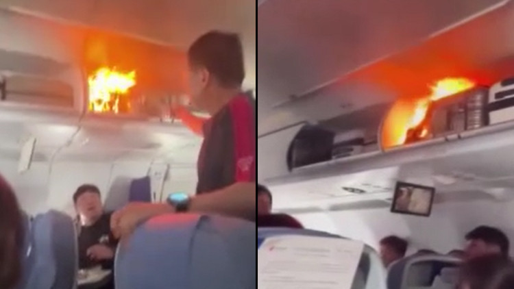 havada korku dolu anlar el bagaji bolumunde yangin 5NGOlbWO.jpg